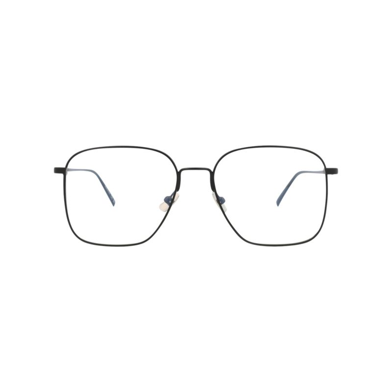 Saint Laurent Square-Frame Metal Optical Frames Black Unisex-Adult